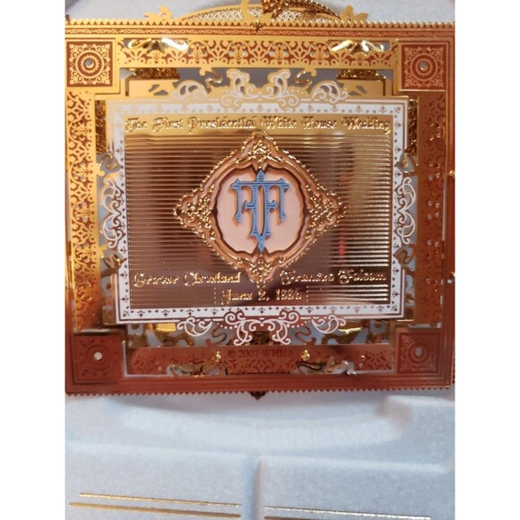 2007 White House Historical Association Christmas Wedding Ornament Cleveland - Picture 7 of 10